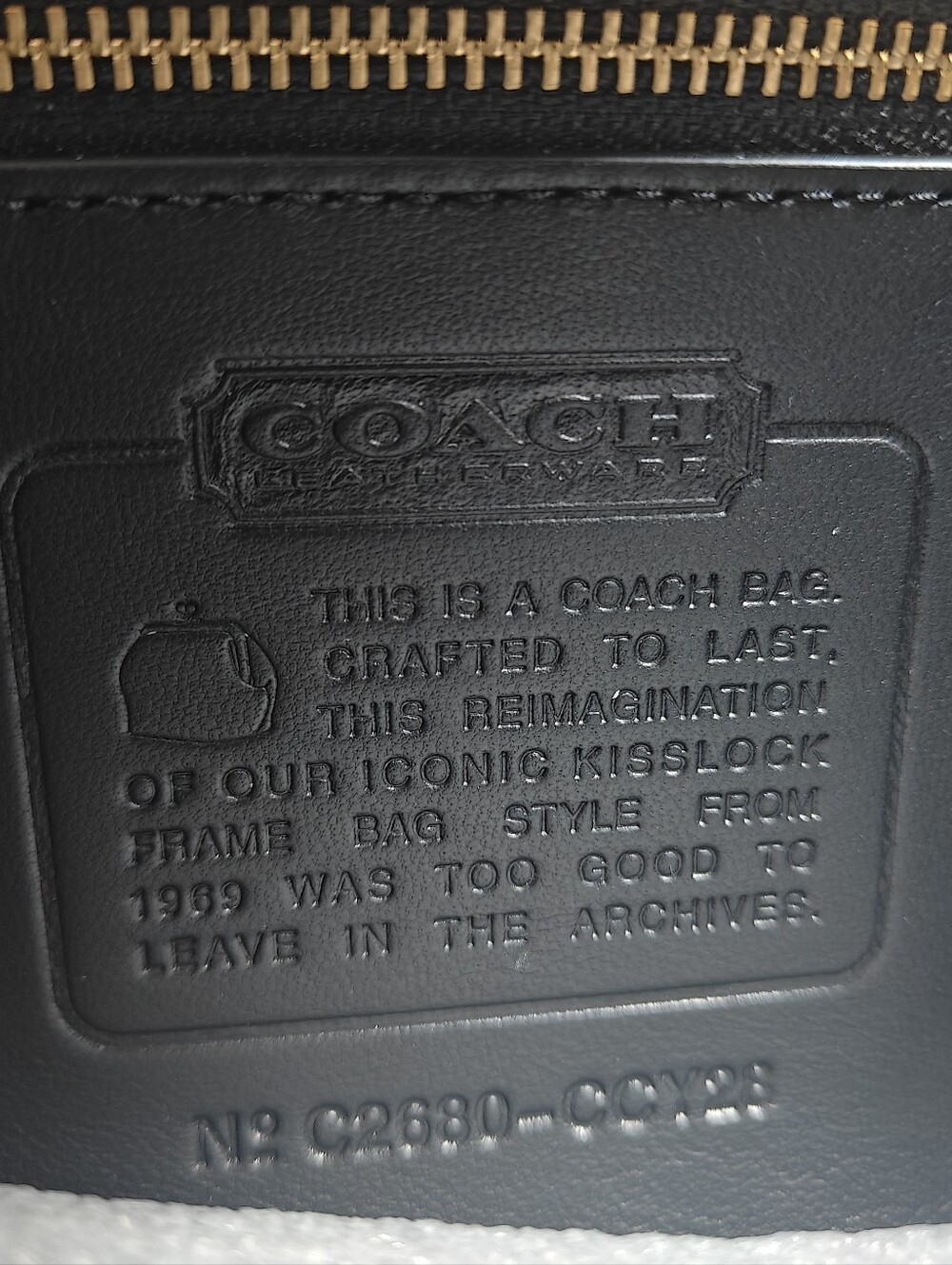 Coach Kisslock Frame Bag 16 (Black) - Picture 9 of 16
